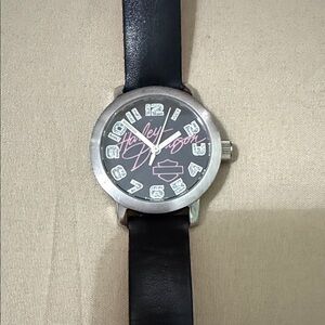 Harley-Davidson Black and Silver Watch